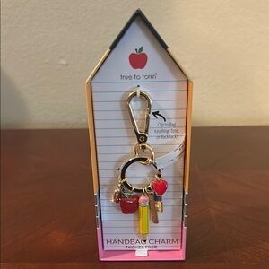 Gold and Red Handbag Charm